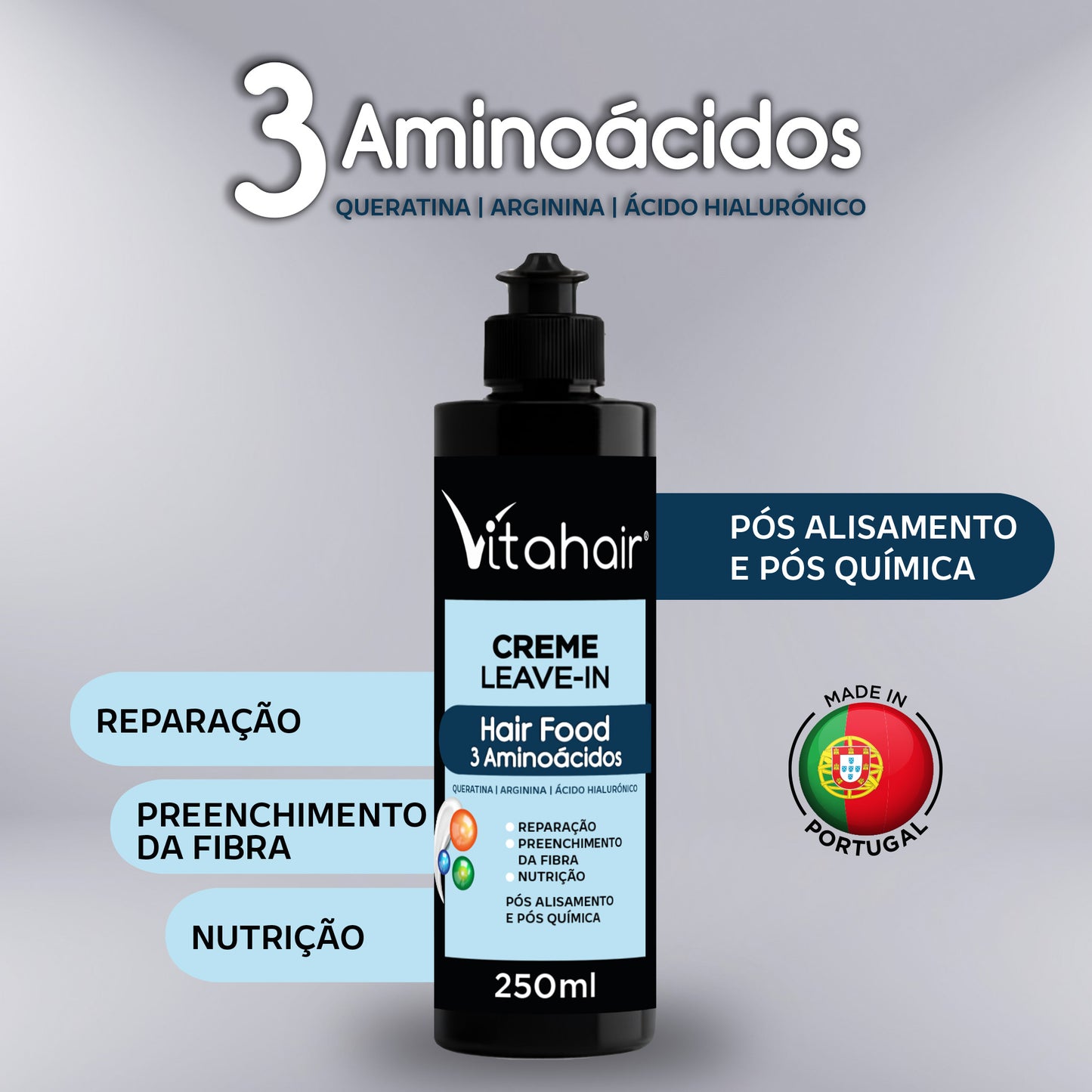 Hair Food 3 Aminoácidos 250ml