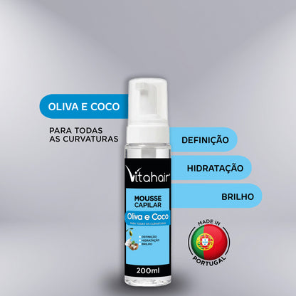 Mousse Oliva e Coco 200ml