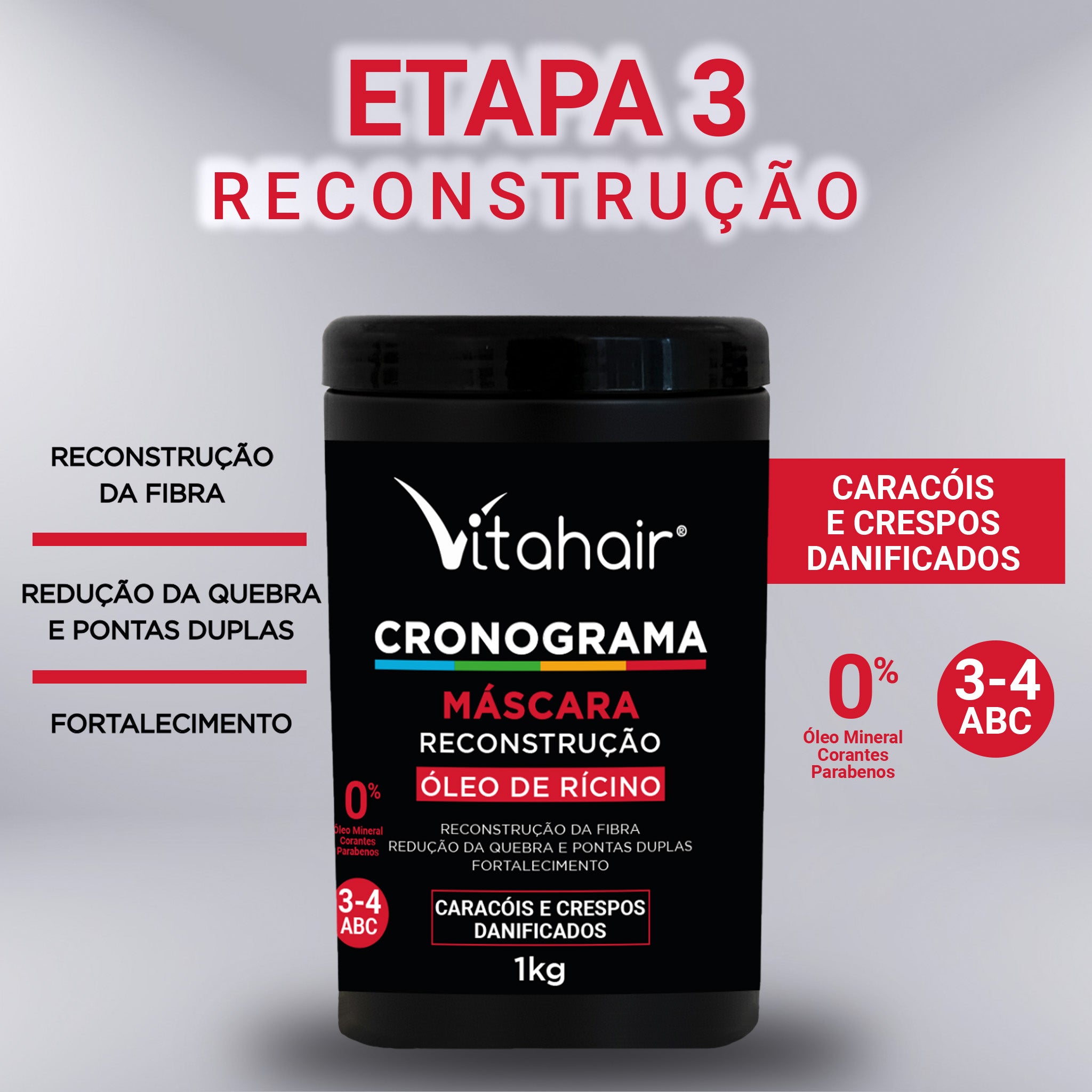 Máscara Reconstrução Cronograma Capilar 1 Kg