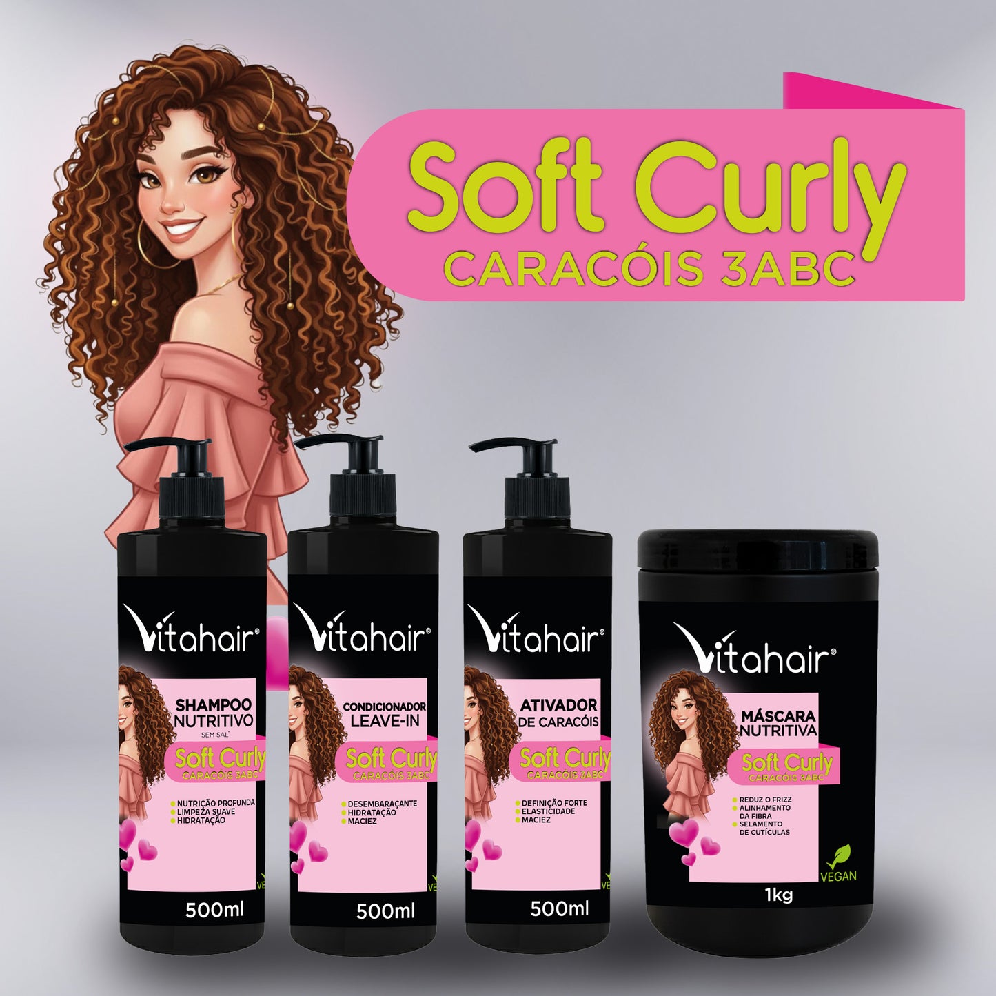 Ativador de Caracóis Soft Curly 500ml